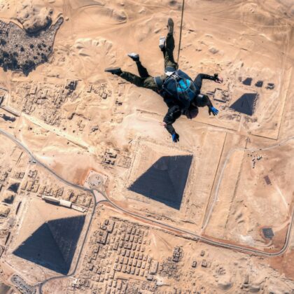 skydiving egypt pyramids booking