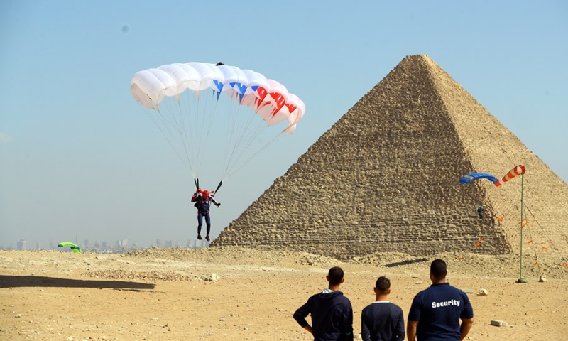 Skydiving Event in egypt by the pyramids of Giza 2021