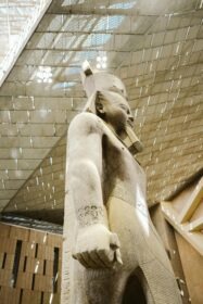 Ramses II Statue inside the Grand Egyptian Museum 