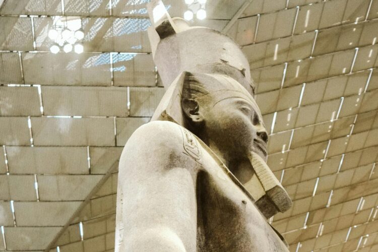 Ramses II Statue inside the Grand Egyptian Museum