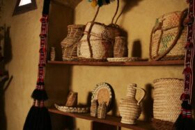 Traditional handmade baskets and crafts in Fayoum Egypt