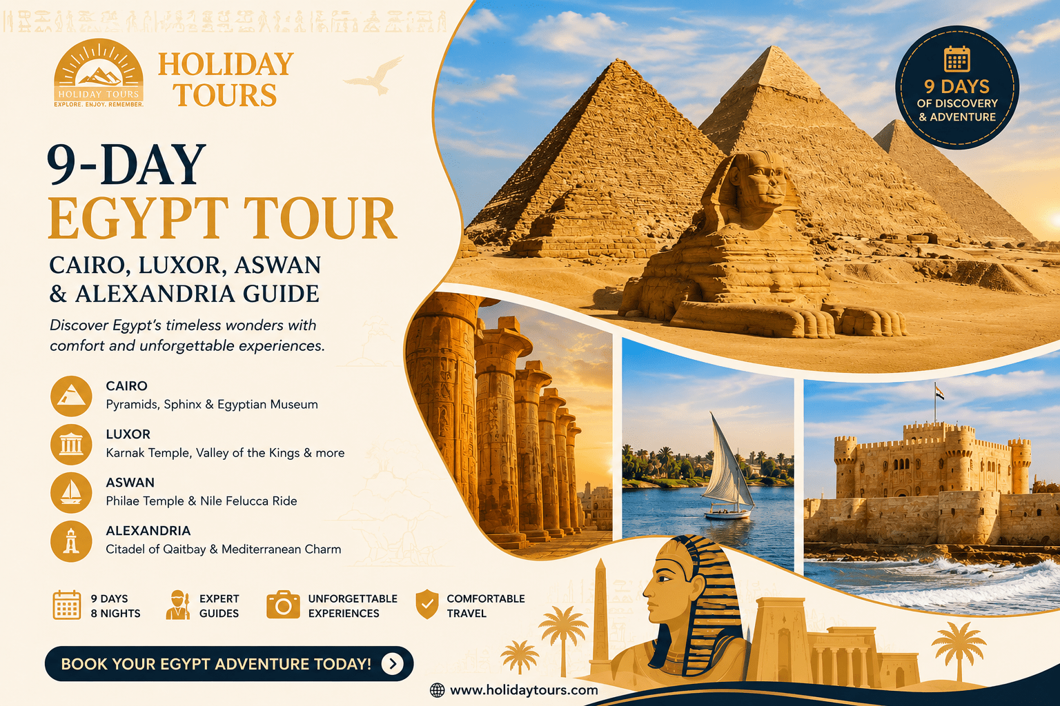 9 day Egypt tour