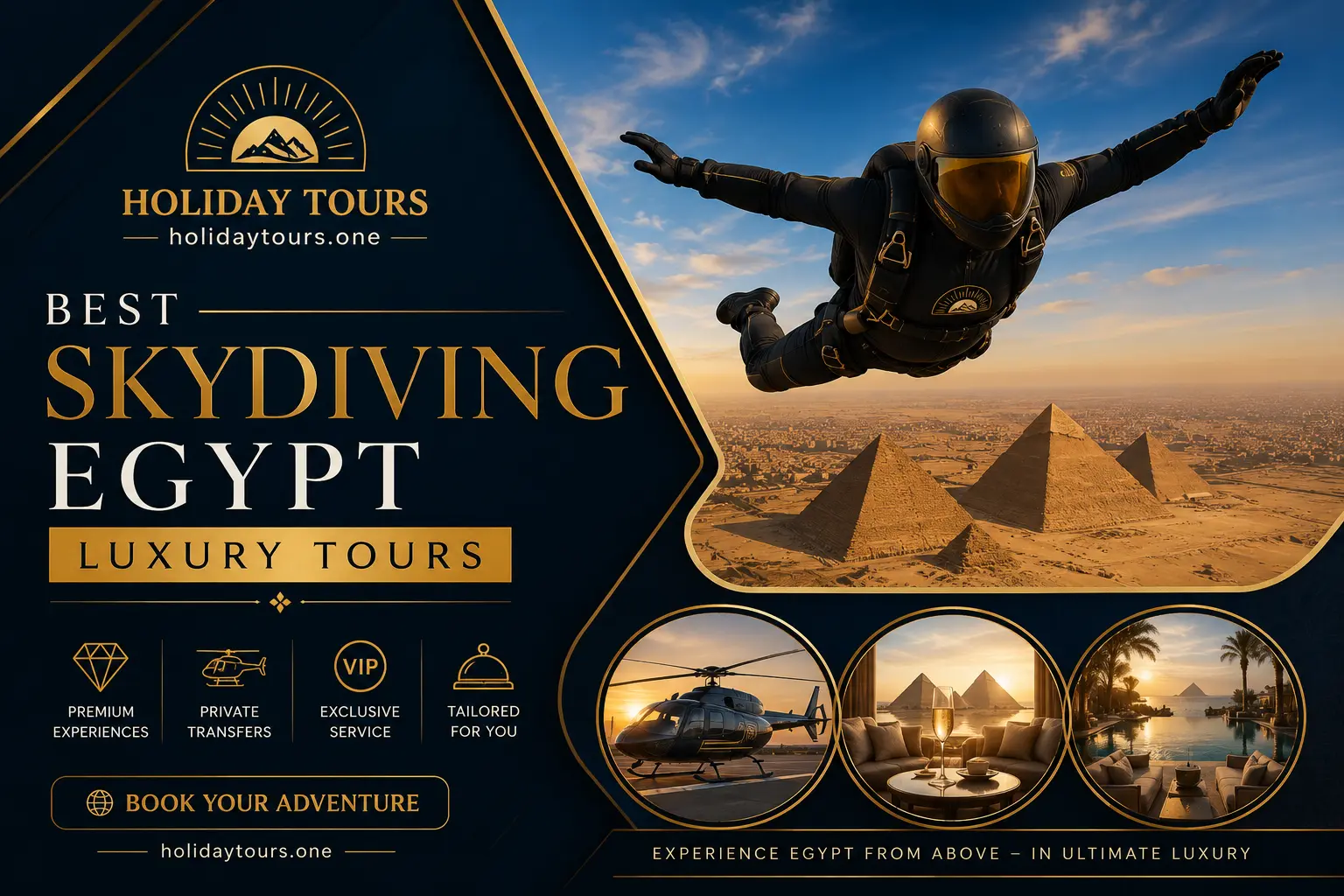best skydiving egypt luxury tours