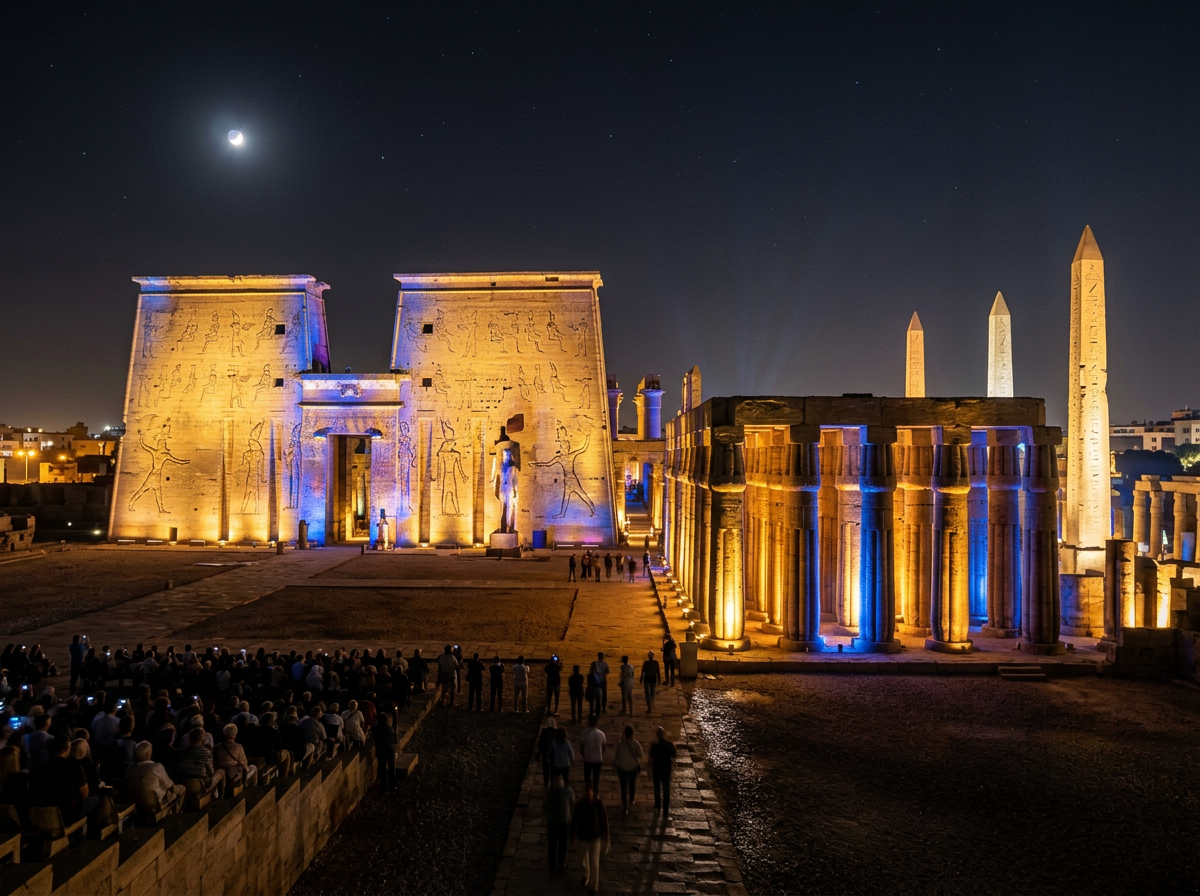 https://holidaytours.one/package/luxor-solar-eclipse-2027-tour/ Karnak Temple Light Show