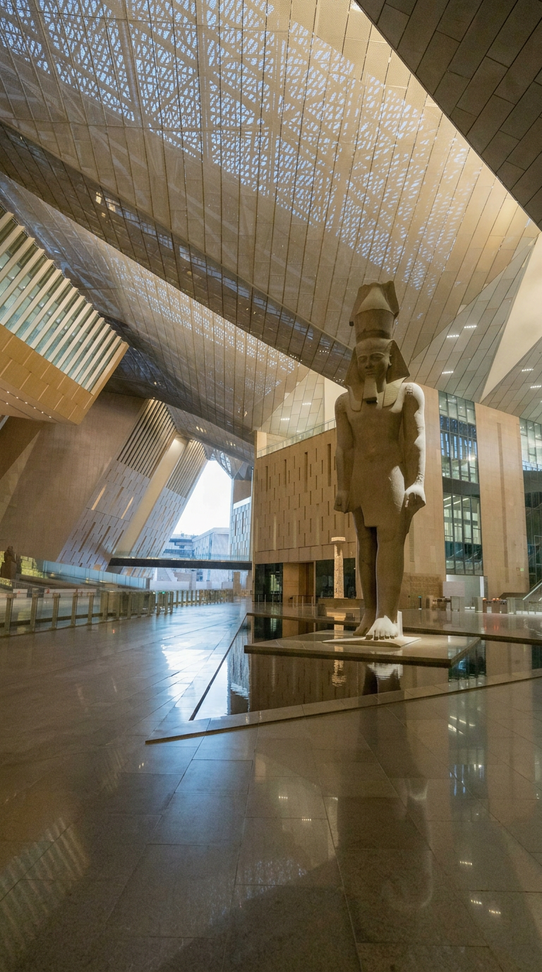 https://holidaytours.one/package/egypt-total-solar-eclipse-2027-tour/ Grand Egyptian Museum (GEM)